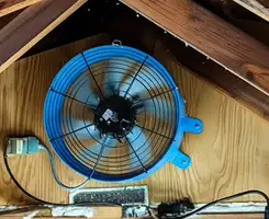 attic fan services with installed attic ventilation fan system in Minneapolis, MN